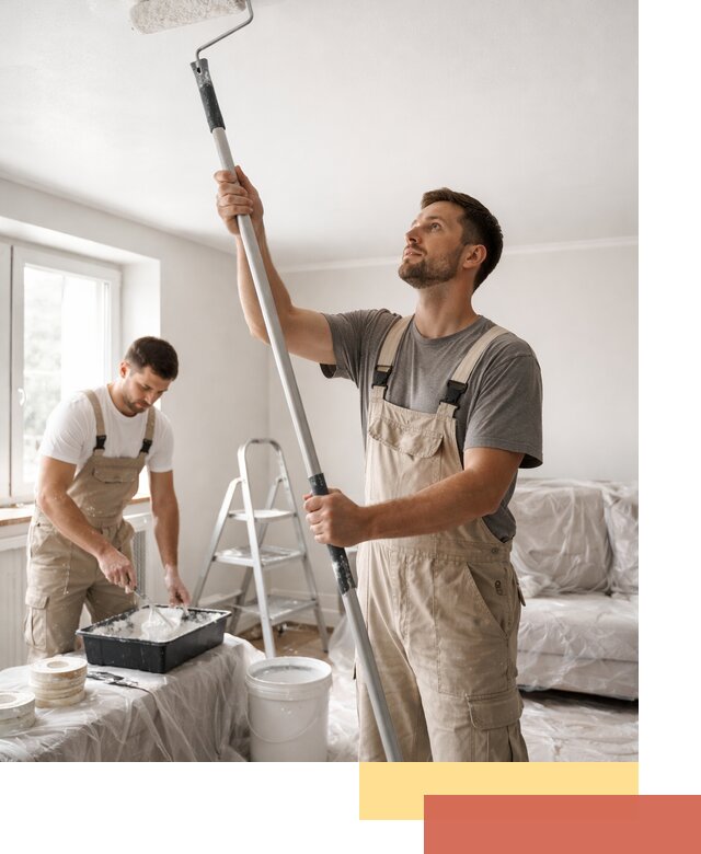 Покраска потолка водоэмульсионной краской в Шарыпово