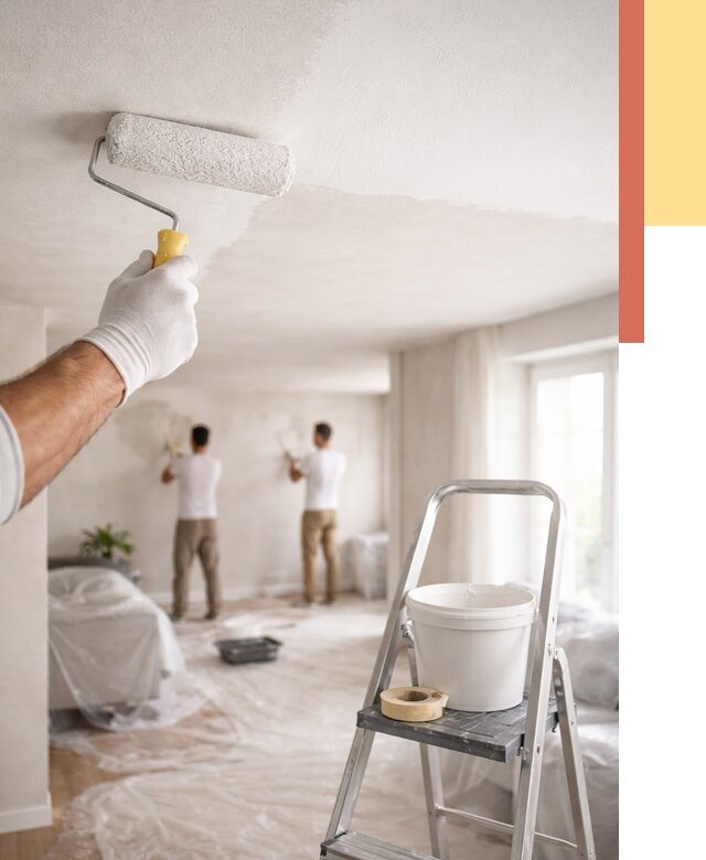 Покраска потолка акриловой краской в Шарыпово от 2526 руб. | ОТДЕЛОЧНИК-Шрп