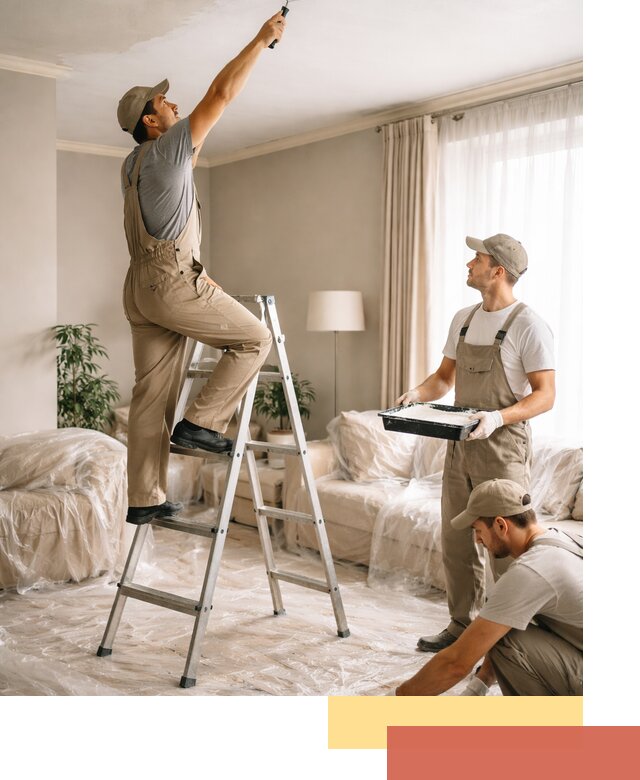 Покраска потолков акриловой краской в Шарыпово качественно и быстро