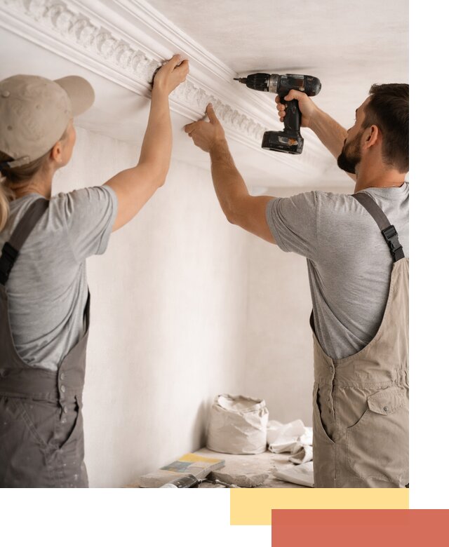 Профессиональный монтаж лепнины на потолок в Шарыпово