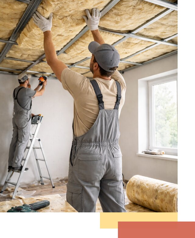 Утепление потолка под ключ в Шарыпово качественно и быстро