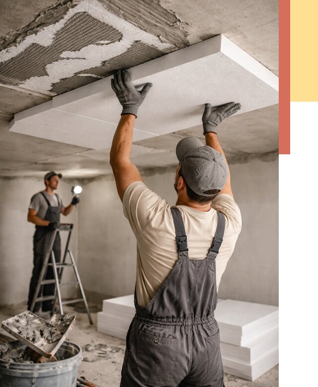 Утепление потолка пенопластом в Шарыпово от 4547 руб/м2 — недорого и быстро | ОТДЕЛОЧНИК-Шрп